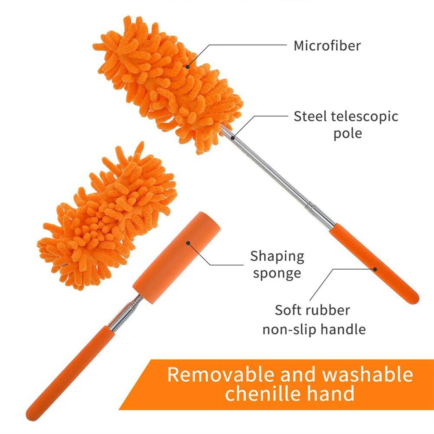 Multipurpose Microfiber Fan Cleaning Duster