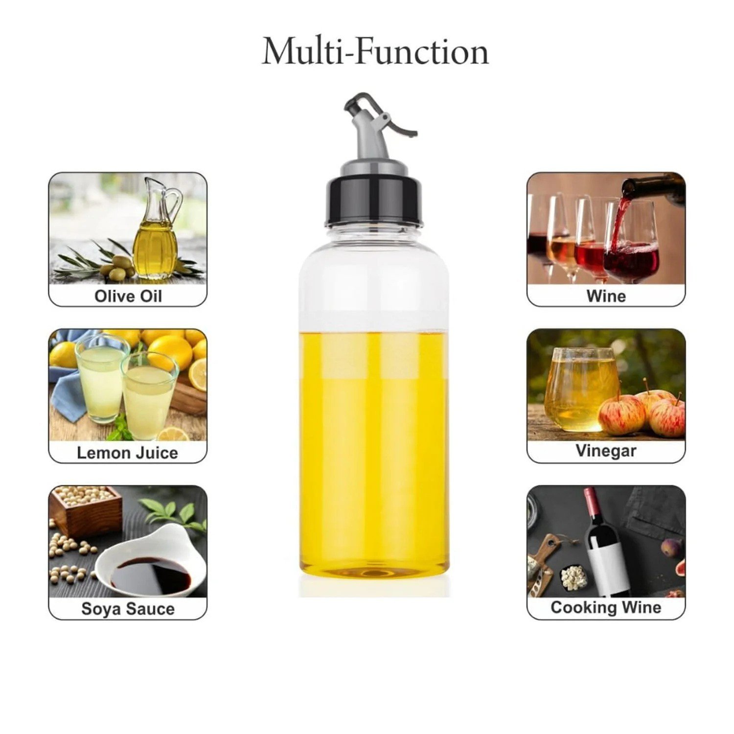 Oil Dispenser With Leakproof Seasoning Bottle (500Ml Capacity)