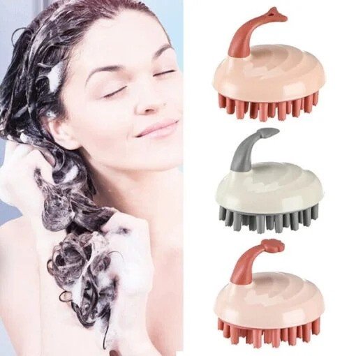 Silicone Shampoo Scalp Massager Brush