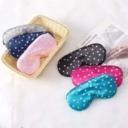 Star Design Silk Eye Mask