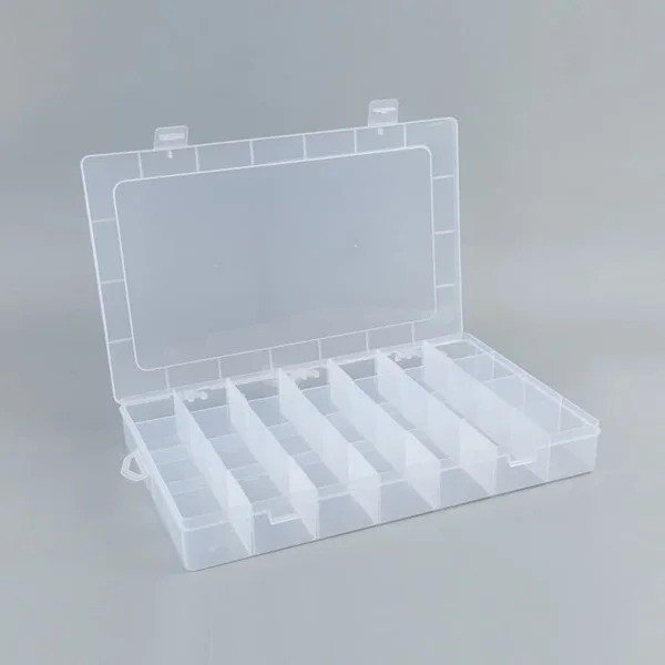 28 Grid Transparent Plastic Storage Box