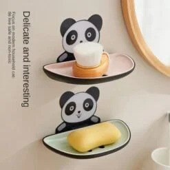 Cute Panda Wall Mounted Soap Holder – 1 Pc